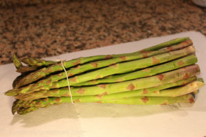 fresh asparagus bunch