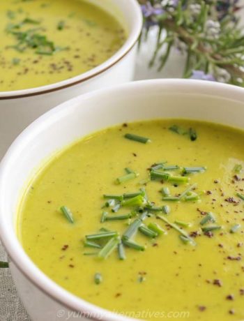 dairy free creamy curried zucchini soup