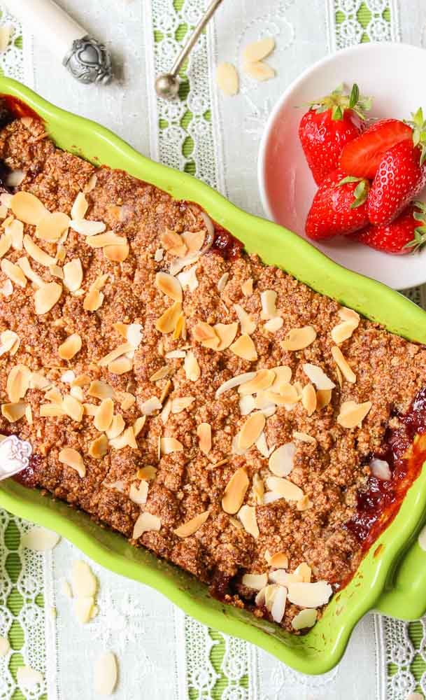 Strawberry Crumble Healthy